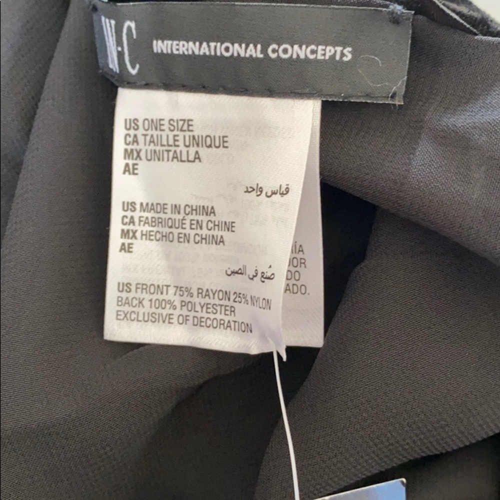 INC Embellished Velvet Wrap with Fringe - Picture 13 of 15